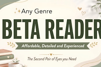 ya beta reader, cozy mystery beta reader thriller beta reader sci fi beta reader