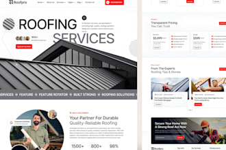 build a lead generation wordpress website for roofing companies