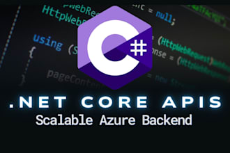 build backend apis in c sharp and azure