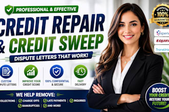 write professional credit dispute letters for credit repair