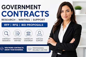 win government contracts, rfp rfq responses, bid proposal writing