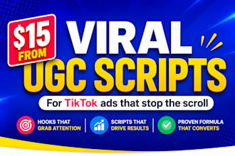 write viral ugc ad scripts for tiktok reels and meta ads