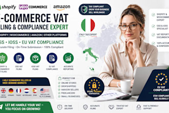 shopify woocommerce vat oss ioss amazon eu ecommerce tax filing expert service