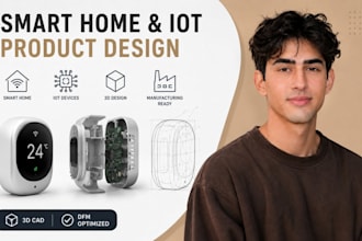 smart home device design, iot enclosure design, electronics cad expert