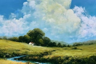 create stunning fantasy character and landscape illustration