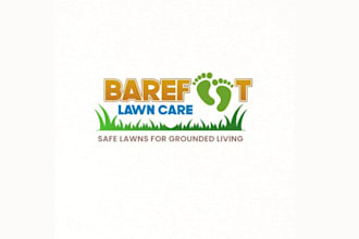 design organic lawn care logo