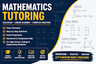 teach basic math, calculus, linear algebra and complex analysis