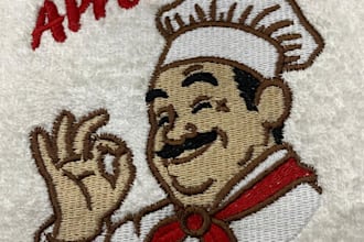 digitize logo for embroidery into dst pes emb files