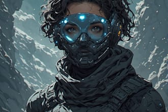 design sci fi mecha and robot concept art