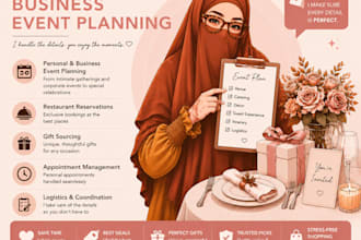 be your personal and business event coordinator