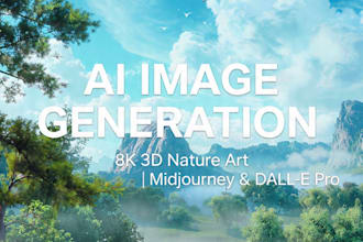 create stunning 8k ai art images midjourney dall three