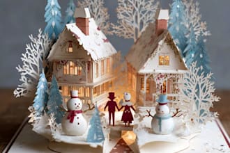 create christmas greeting cards and animation videos