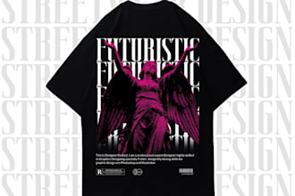 create unique streetwear, edgy, artsy tshirt designs