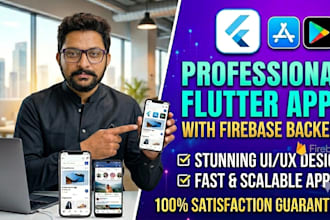 develop professional flutter apps with firebase backend