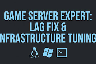 fix, optimize, or develop your game server
