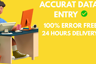 do 1 hour fast excel data entry for trial