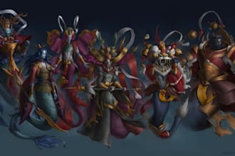 design a fantasy character concept for games and rpgs