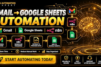 automate gmail to google sheets lead capture using n8n