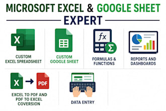 provide expert consulting for excel and google sheets
