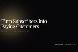 be your email copywriter for welcome, launch and sales sequences