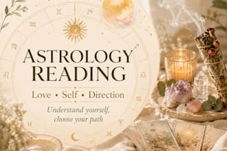 read your birth chart for love, self understanding and life direction