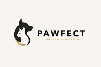 design a modern minimalist combination mark logo