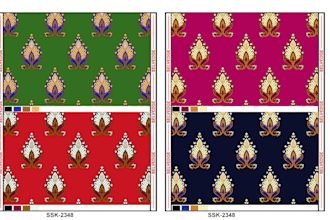 design seamless textile patterns for fabric printing
