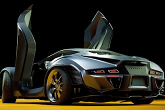 create game ready 3d car model automotive rendering and vehicle design