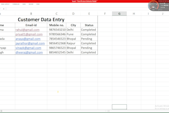do data entry , typing , data cleaning, and microsoft office work