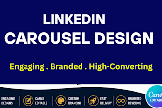 design professional linkedin carousel posts in canva
