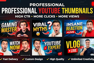 design high CTR youtube thumbnails