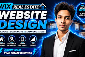 design a modern wix real estate website for realtors