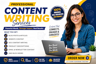 write professional SEO blog posts and articles