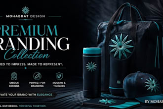 design a modern 3d metallic monogram logo for your brand