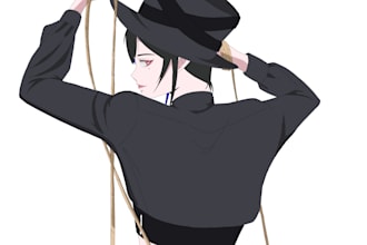 do simple bust up character illustration