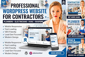 build a lead generating wordpress website for plumbers and contractors