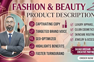 write a persuasive fashion and beauty product description