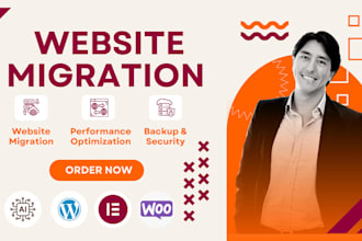 migrate wordpress website, change domain, hosting transfer within 24 hours