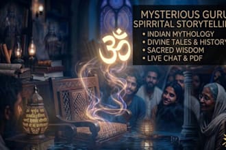 share amazing indian mythology stories via live chat or PDF