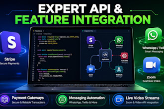 integrate stripe payment or whatsapp API into your app