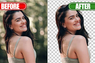 do professional background removal and cut out images