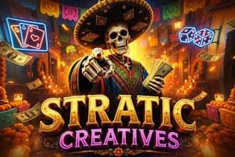 create igaming static creatives