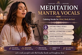 record soothing female meditation mantra vocals