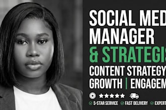 be your social media marketing manager and content strategist