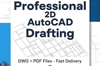 do 2d autocad drafting and floor plan
