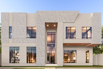 do architectural exterior design and 3d rendering