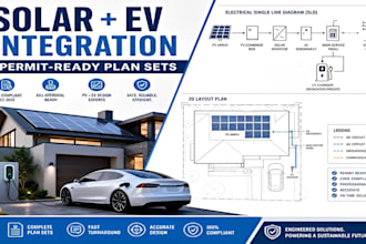 design permit ready solar pv and ev charger integration plans