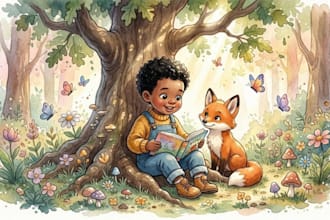 draw watercolor illustrations and children book illustrations for KDP