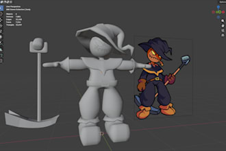 do 3d character modelling on blender