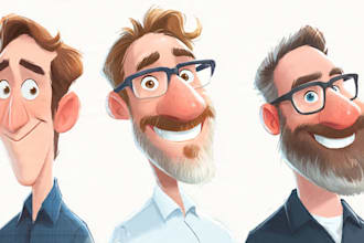 make your cartoon caricature for avatar, presents, emotes, etc in my own style